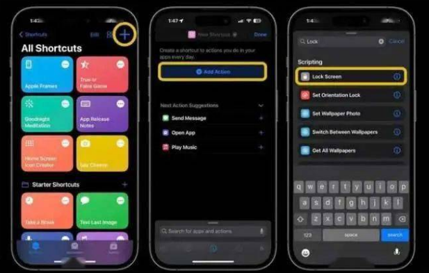 马关苹果14锁屏维修店分享iPhone14升级iOS16.4后如何创建锁屏快捷方式 
