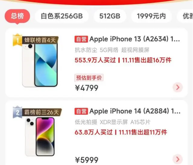 马关苹果14维修分享iPhone14配置不如同价位的安卓还能大卖 