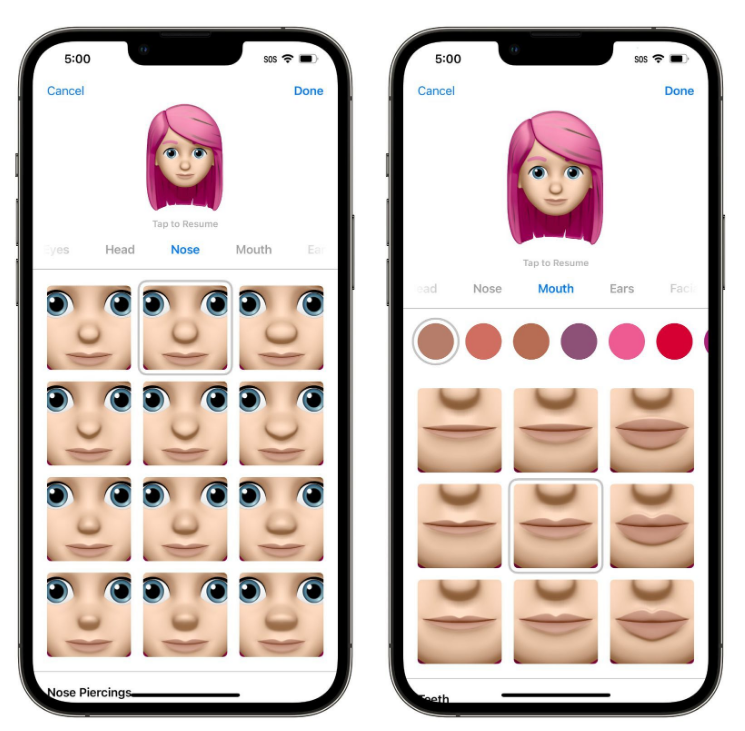 马关苹果手机维修分享​iOS 16中的拟我表情有了哪些变化和升级 